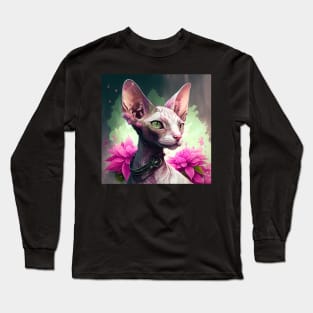 Cornish Rex Hybrid Art Long Sleeve T-Shirt